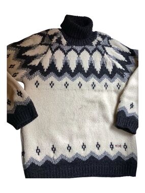Postcard Wool Blend Cowichan Turtle Neck Sweater